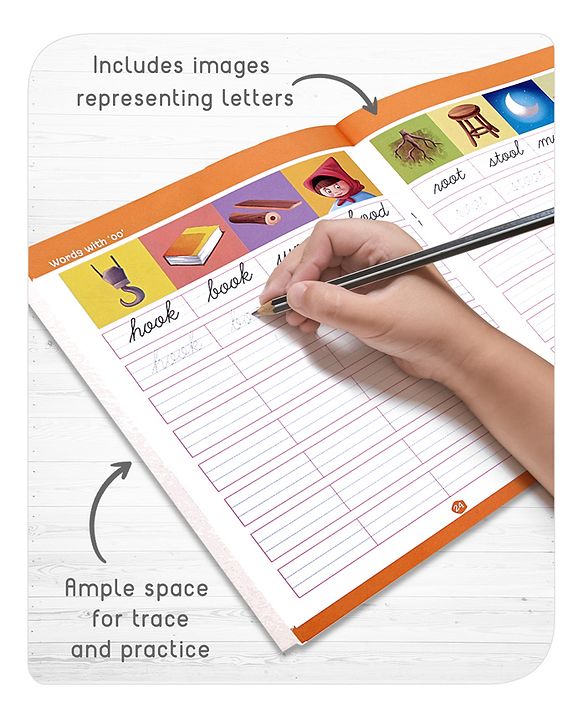Babyhug Cursive Writing Activity Books (Words & Sentences) - Pack of 2