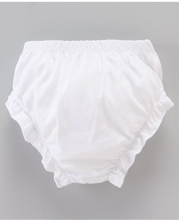 Babyhug 100% Cotton Knit Panties Pack of 7 Fruits & Day Printed - White