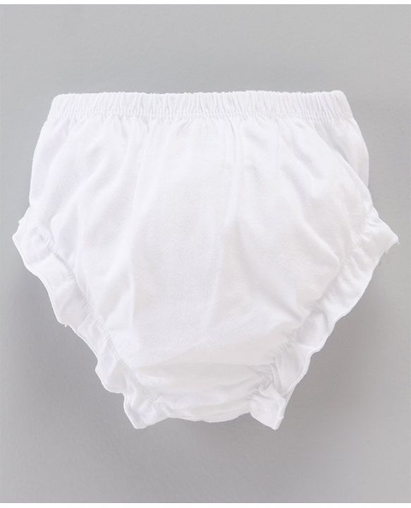 Babyhug 100% Cotton Knit Bloomers Pack of 7 Fruits & Day Printed - White
