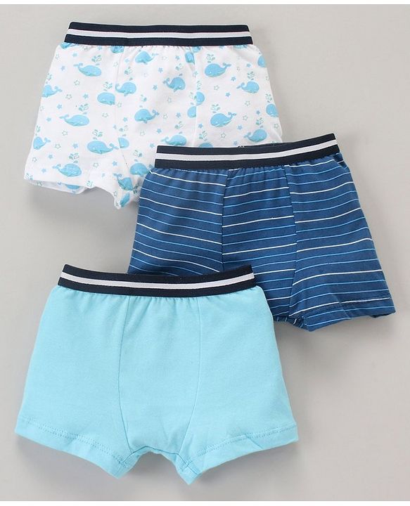 Babyhug 100% Cotton Briefs Pack of 3 - Multicolor