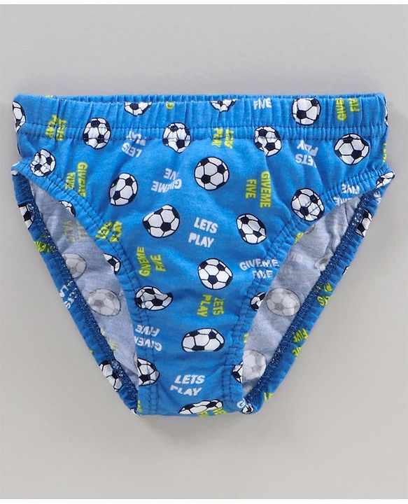Babyhug Cotton Knit Printed Antibacterial Briefs Pack Of 3 - Multicolour