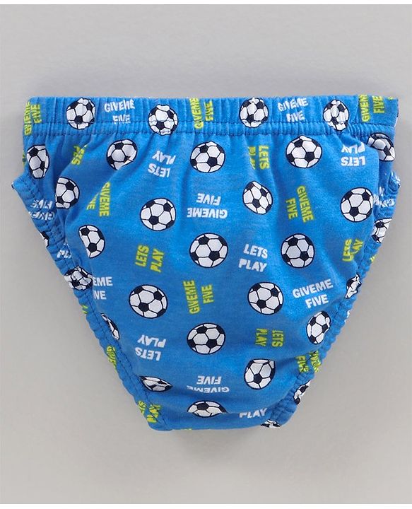 Babyhug Cotton Knit Printed Antibacterial Briefs Pack Of 3 - Multicolour