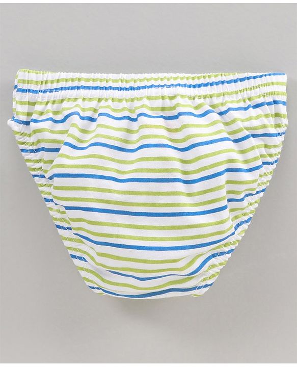 Babyhug Cotton Knit Printed Antibacterial Briefs Pack Of 3 - Multicolour