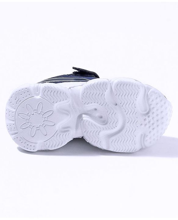 Cute Walk by Babyhug Sneakers With Velcro Closure Solid - Dark Blue