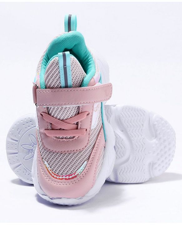 Cute Walk by Babyhug Velcro Closure Sport Shoes- Pink
