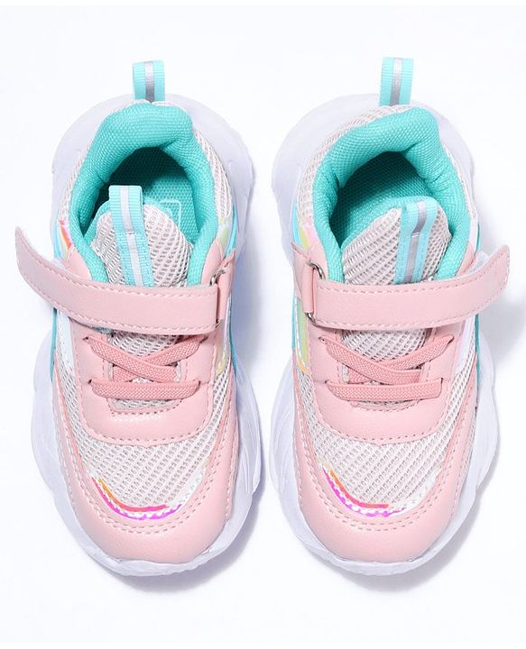 Cute Walk by Babyhug Velcro Closure Sport Shoes- Pink