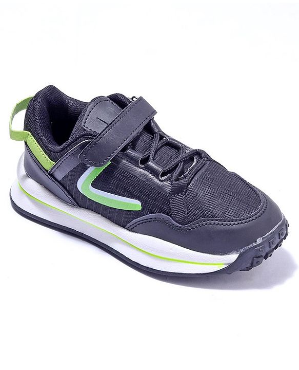 Cute Walk by Babyhug Sneaker Shoes With Velcro Closure - Black