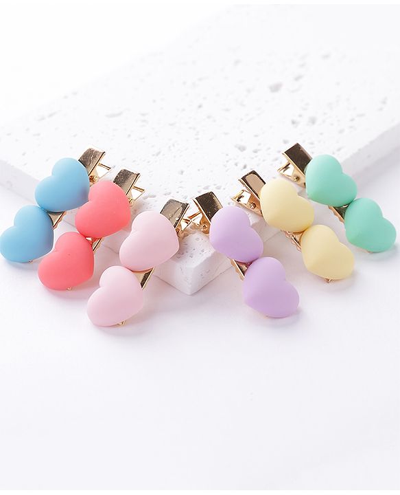 Babyhug Hair Pins and Clips Pack of 6 - Multicolor