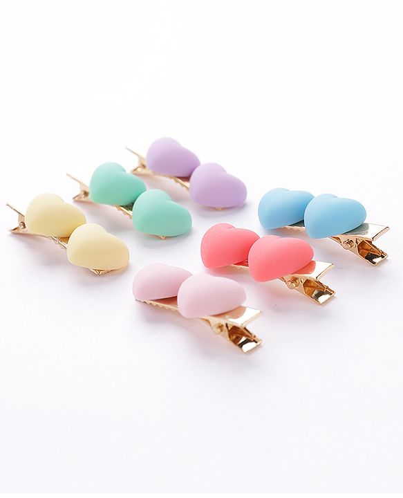 Babyhug Hair Pins and Clips Pack of 6 - Multicolor