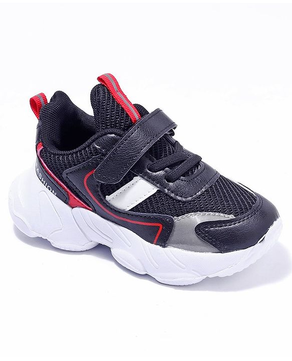 Cute Walk by Babyhug Velcro Closure Sneakers - Black