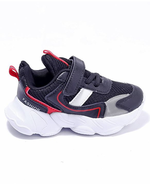 Cute Walk by Babyhug Velcro Closure Sneakers - Black