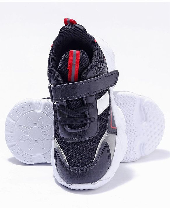 Cute Walk by Babyhug Velcro Closure Sneakers - Black
