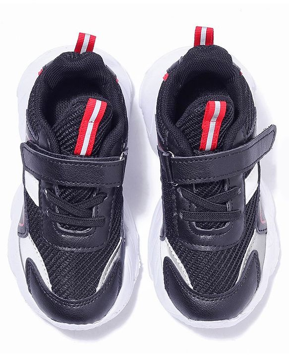 Cute Walk by Babyhug Velcro Closure Sneakers - Black