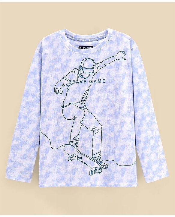 Pine Kids Full Sleeves Biowashed TShirt - Violet