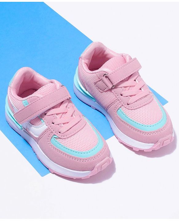 Cute Walk by Babyhug Velcro Closure Sneakers - Pink