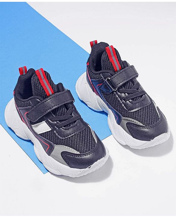 Cute Walk by Babyhug Velcro Closure Sneakers - Navy Blue