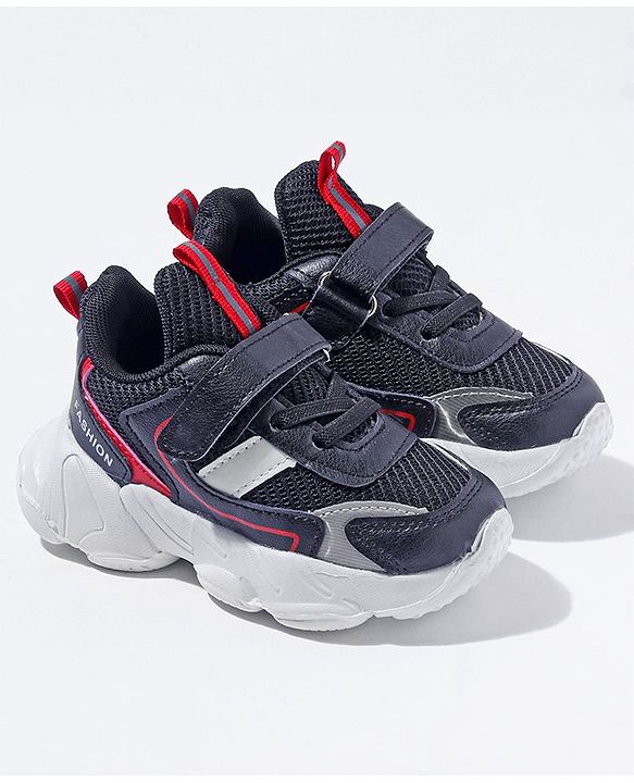 Cute Walk by Babyhug Velcro Closure Sneakers - Navy Blue