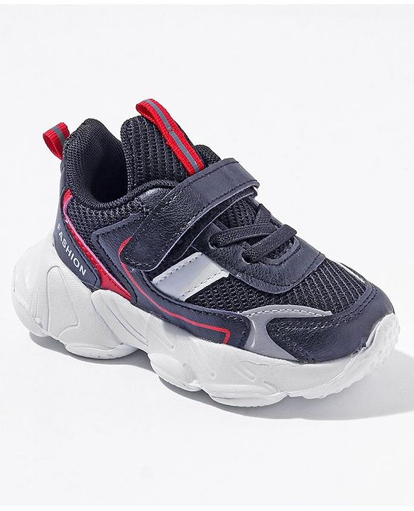 Cute Walk by Babyhug Velcro Closure Sneakers - Navy Blue