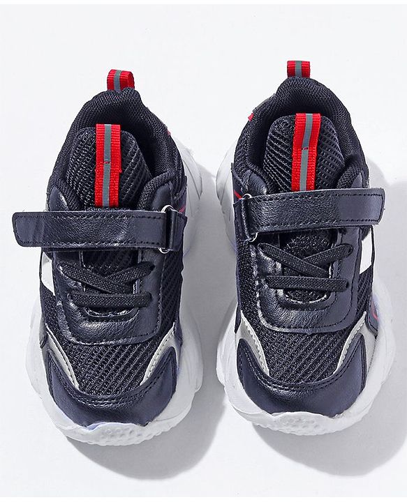 Cute Walk by Babyhug Velcro Closure Sneakers - Navy Blue
