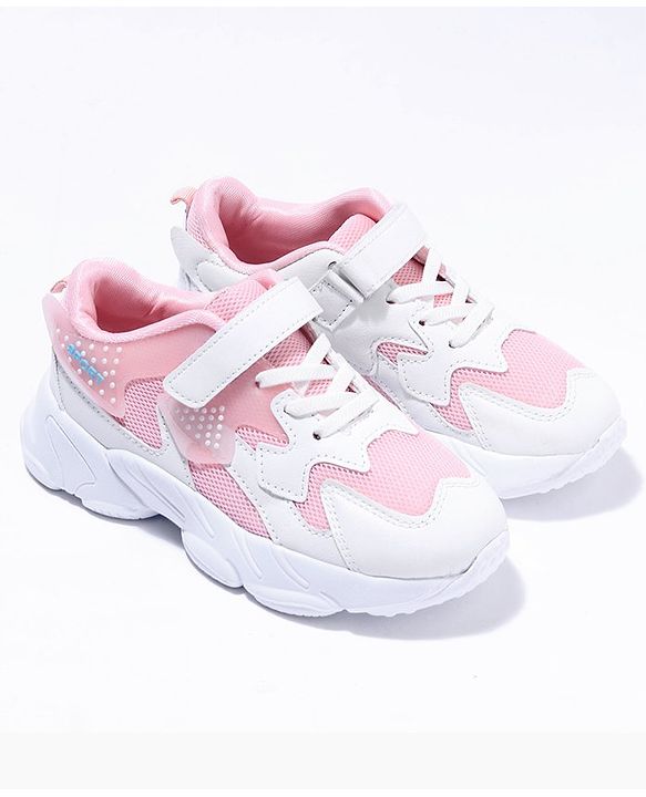 Cute Walk by Babyhug Velcro Closure Sport Shoes- Pink