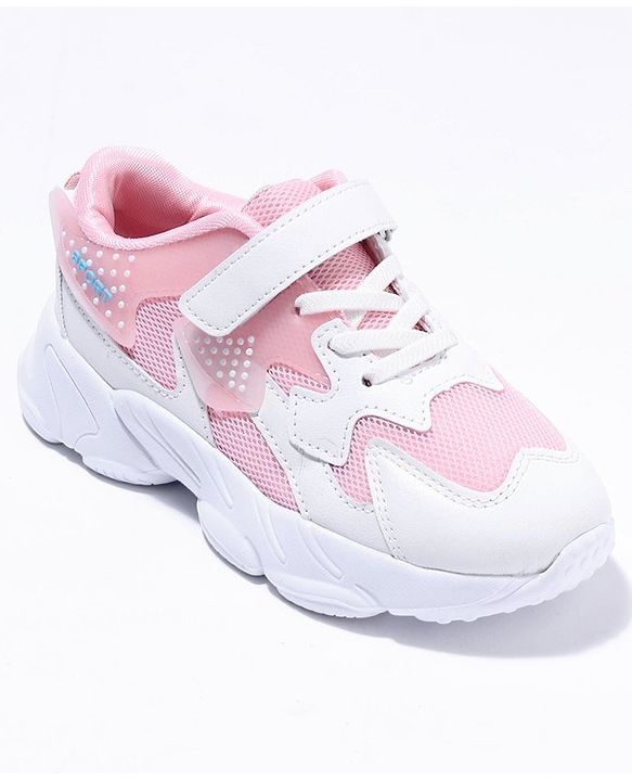 Cute Walk by Babyhug Velcro Closure Sport Shoes- Pink