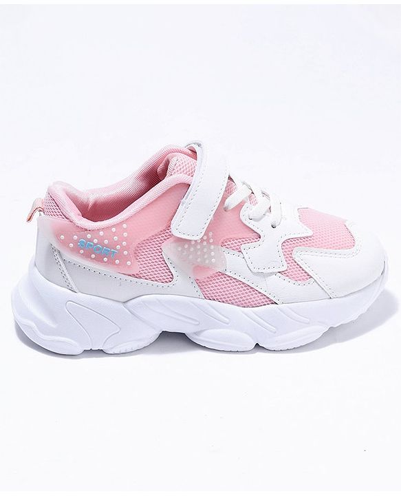 Cute Walk by Babyhug Velcro Closure Sport Shoes- Pink