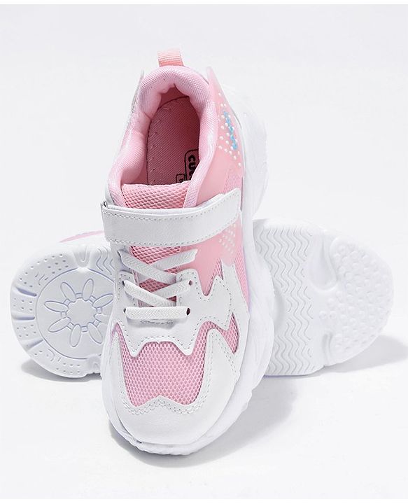 Cute Walk by Babyhug Velcro Closure Sport Shoes- Pink