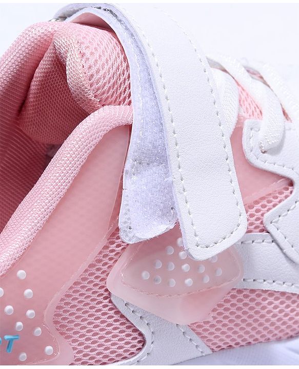 Cute Walk by Babyhug Velcro Closure Sport Shoes- Pink