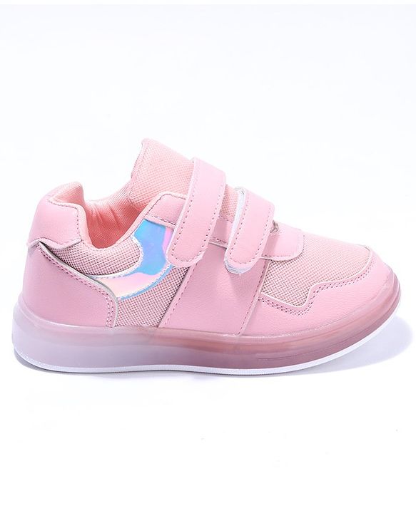 Cute Walk by Babyhug Velcro Closure Sneakers- Pink