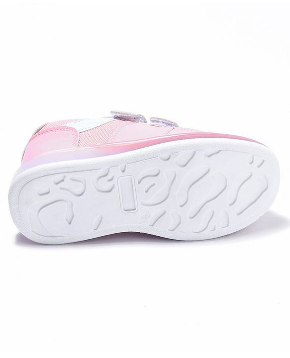Cute Walk by Babyhug Velcro Closure Sneakers- Pink