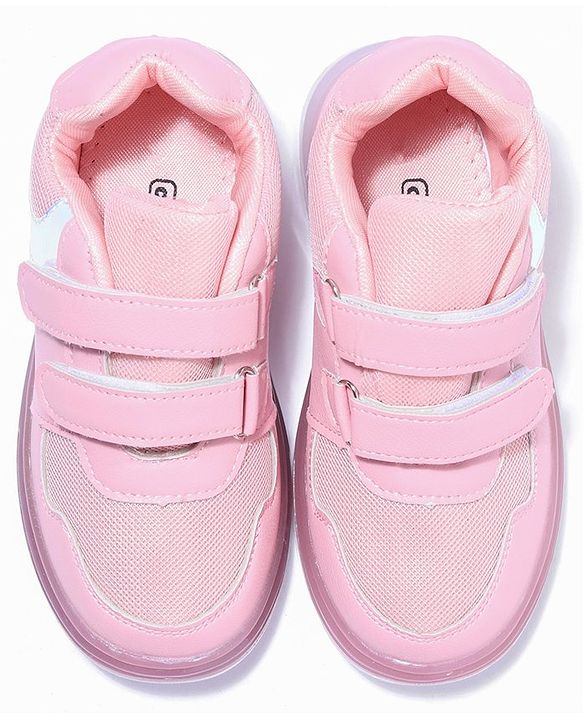 Cute Walk by Babyhug Velcro Closure Sneakers- Pink