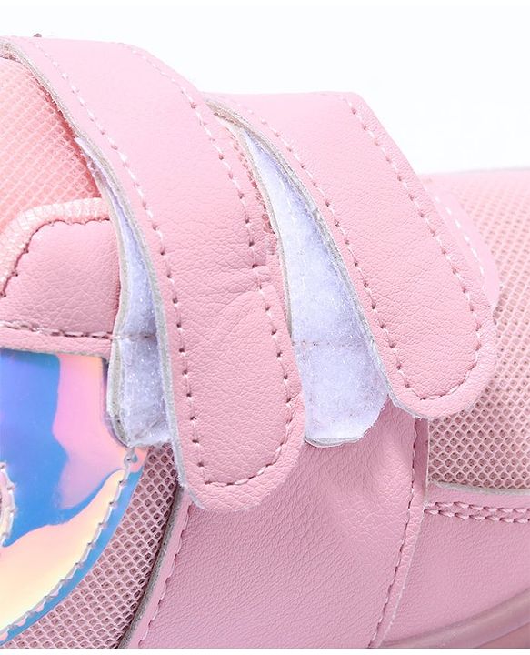 Cute Walk by Babyhug Velcro Closure Sneakers- Pink
