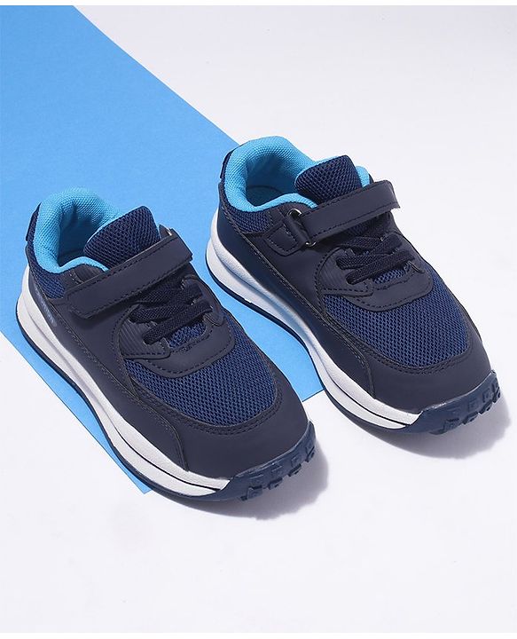 Cute Walk by Babyhug Shoes With Velcro Closure - Dark Blue