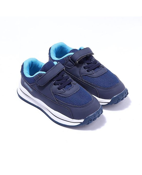 Cute Walk by Babyhug Shoes With Velcro Closure - Dark Blue