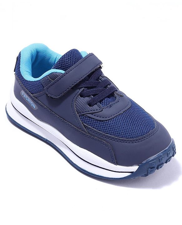 Cute Walk by Babyhug Shoes With Velcro Closure - Dark Blue