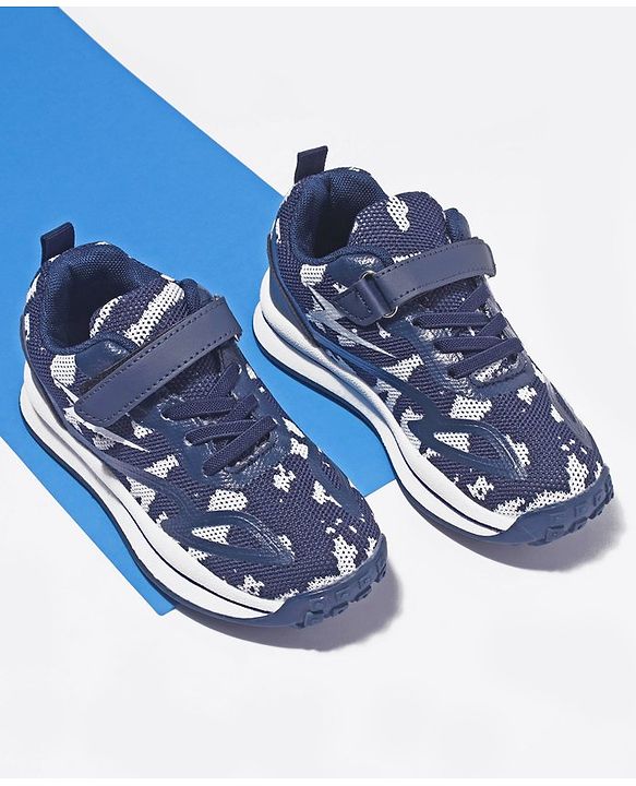 Cute Walk by Babyhug Shoes With Velcro Closure - Navy Blue