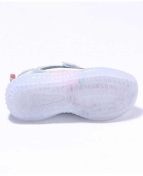 Cute Walk by Babyhug Sport Shoes With Velcro Closure - Silver
