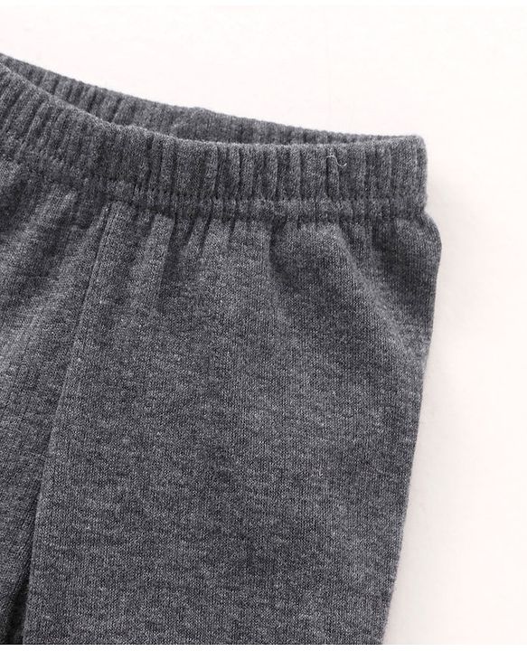 Babyhug Full Length Thermal Leggings - Grey