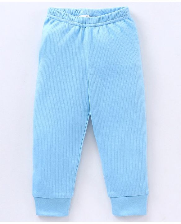 Babyhug Full Length Thermal Leggings - Blue