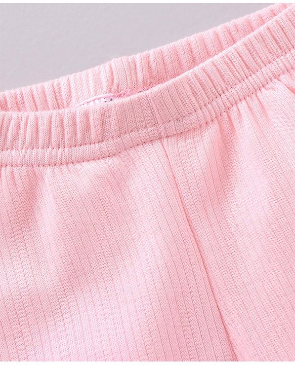 Babyhug Full Length Thermal Bottom Solid - Pink