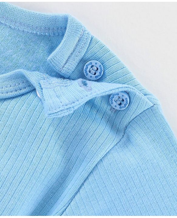 Babyhug Full Sleeves Thermal Vest Solid - Blue