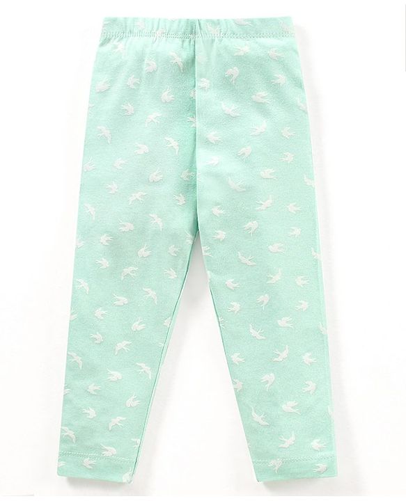 Babyhug Cotton Elastane Full Length Leggings Multiprint Pack of 3 - Multicolor