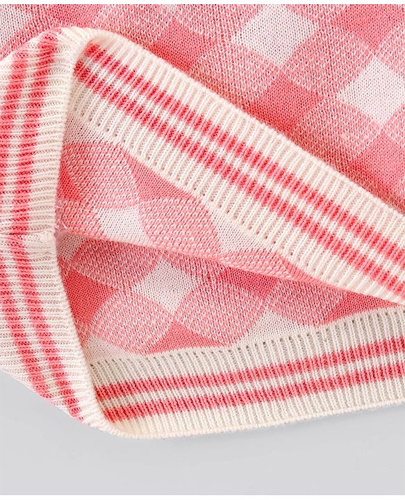 Pine Kids Fine Knit Full Sleeves Checks Pullover for Moderate Winter - Multicolour