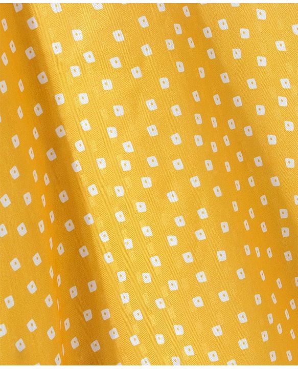 Babyhug Woven Sleeveless Top & Leggings Set Ethnic Print - Yellow