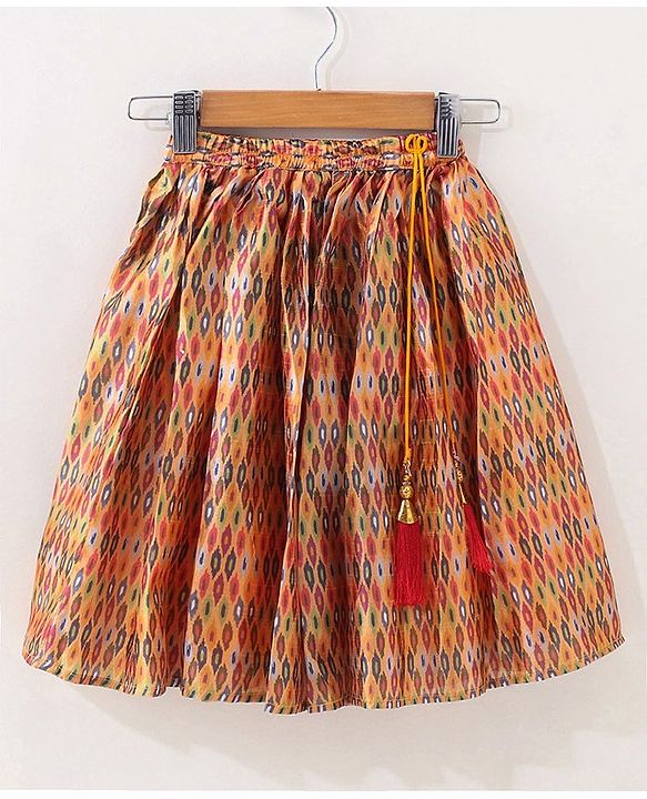 Babyhug Woven Sleeveless Choli With Printed Lehenga & Dupatta - Red