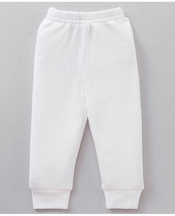 Babyhug Full Sleeves Pullover Vest & Pant Thermal Wear - Off White