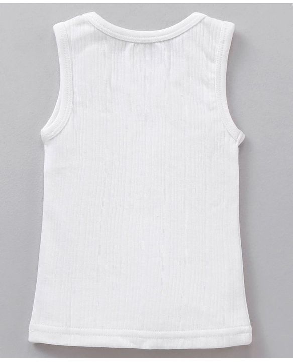 Babyhug Full Sleeves Pullover Vest & Pant Thermal Wear - Off White
