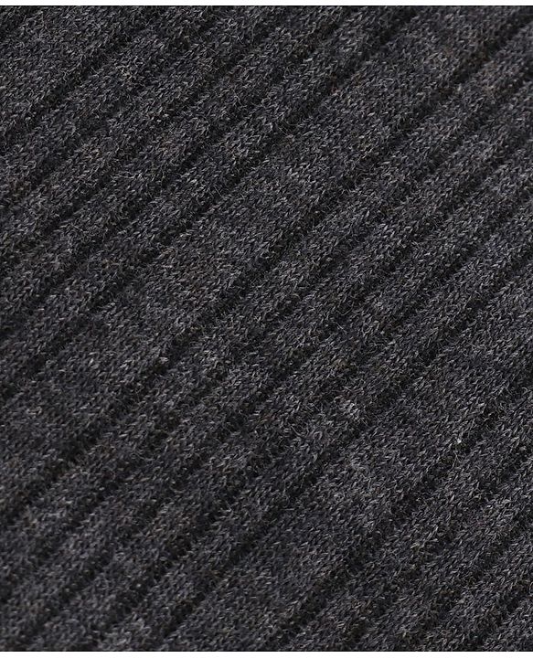Babyhug Sleeveless Thermal Vests Solid - Dark Grey