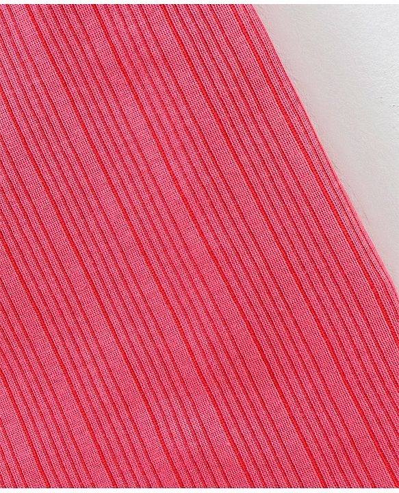 Babyhug Sleeveless Solid Color Thermal Vest - Coral