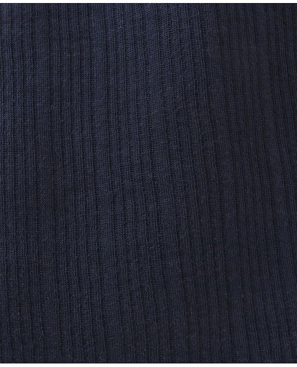 Babyhug Full Sleeves Solid Color Thermal Inner Wear - Dark Navy Blue